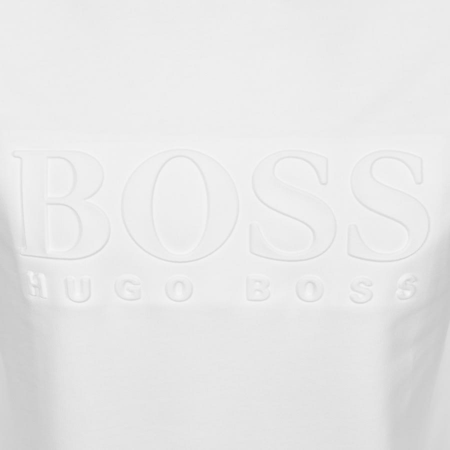 Alternative Image for ProductBOSS Bodywear Logo Short Sleeve Hoodie White3